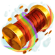 Party Size Rainbow Scroll Case