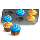 Assortment of 6 Cupcakes (Yellow and Blue)