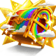 Rare Giant Rainbow Treasure Chest