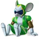 Force Fighter Green Action Figure