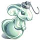 Glass Mouse Ornament