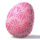 Antique Scalloped Pink Egg