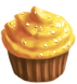 Yellow Birthday Cupcake