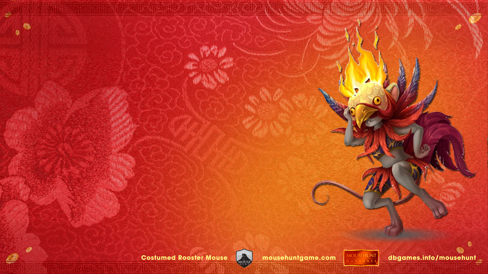 Mousehunt Wallpaper - Costumed Rooster Mouse