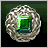 High-grade Emerald Brooch
