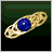 Lapis hair ornament