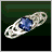Sapphire Hair Ornament